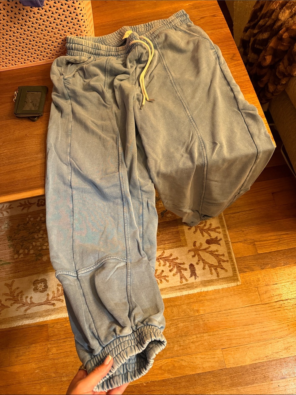 Lou & Grey Light Blue Drawstring Jogger Sweatpants